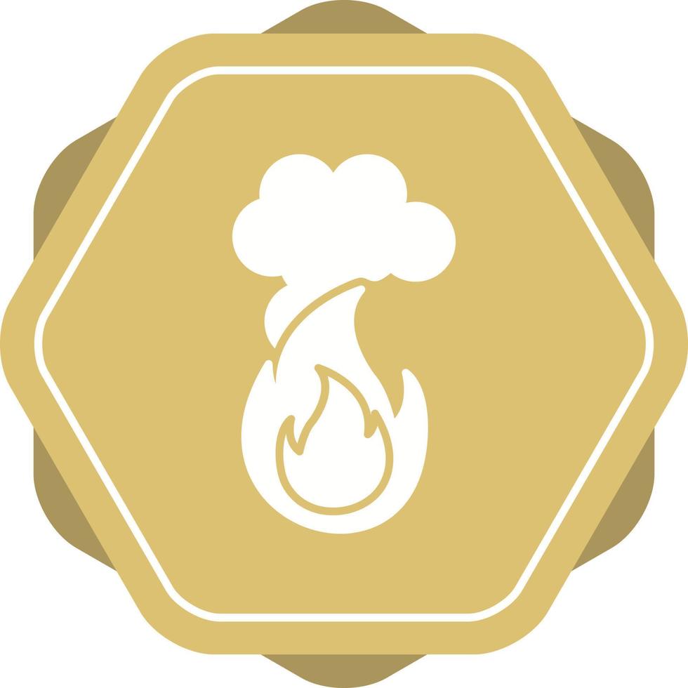 icono de vector de contaminación de fuego