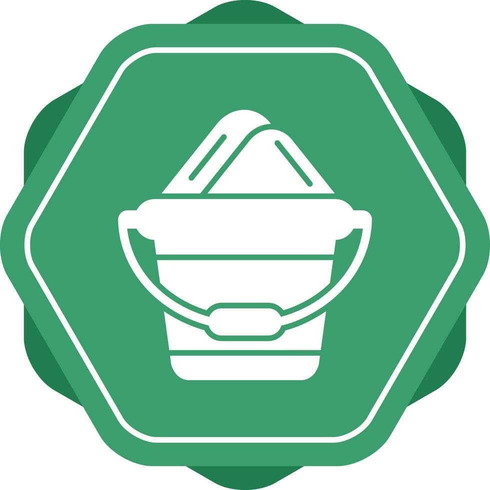 Sand Bucket Vector Icon