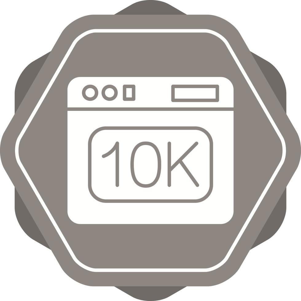 icono de vector de 10k