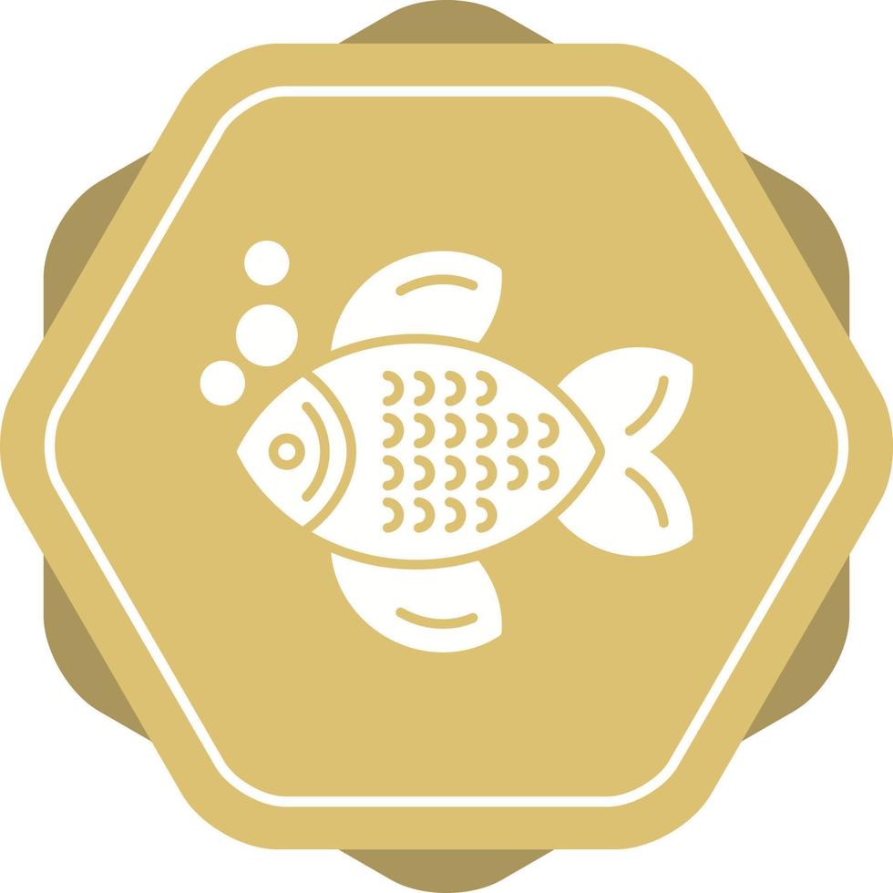 icono de vector de pescado