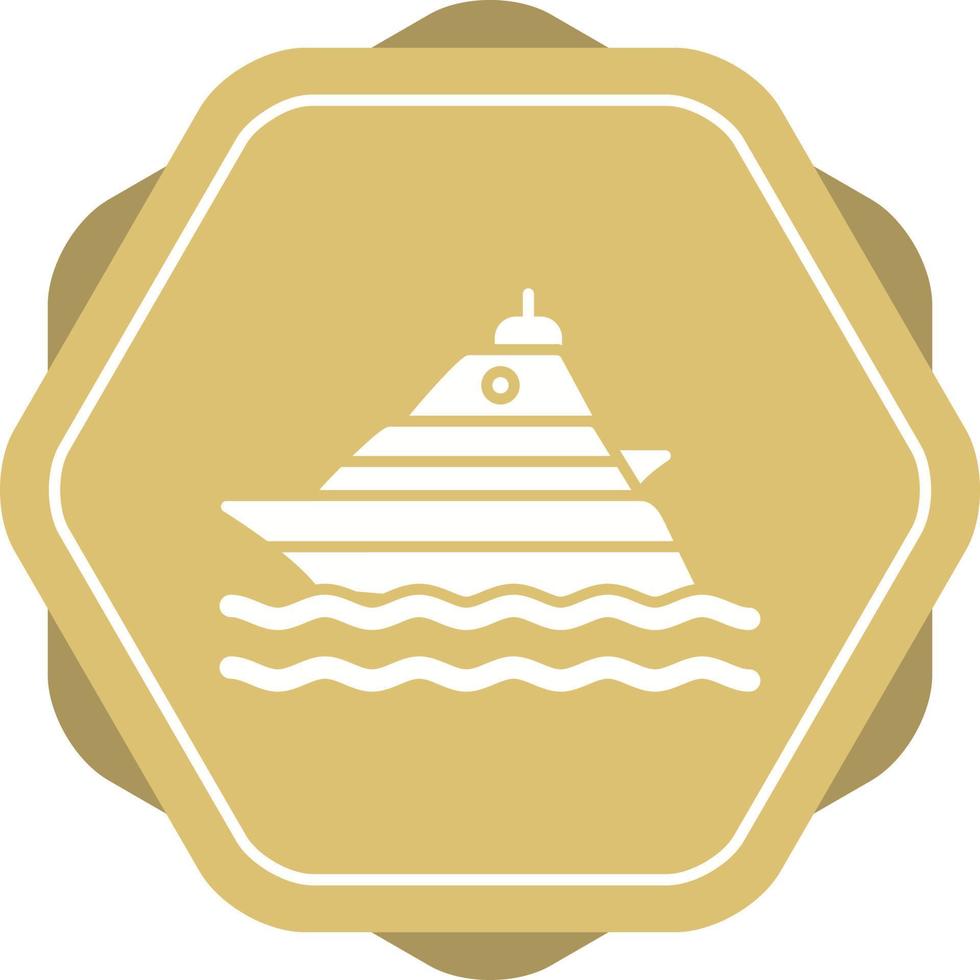 Yacht Vector Icon