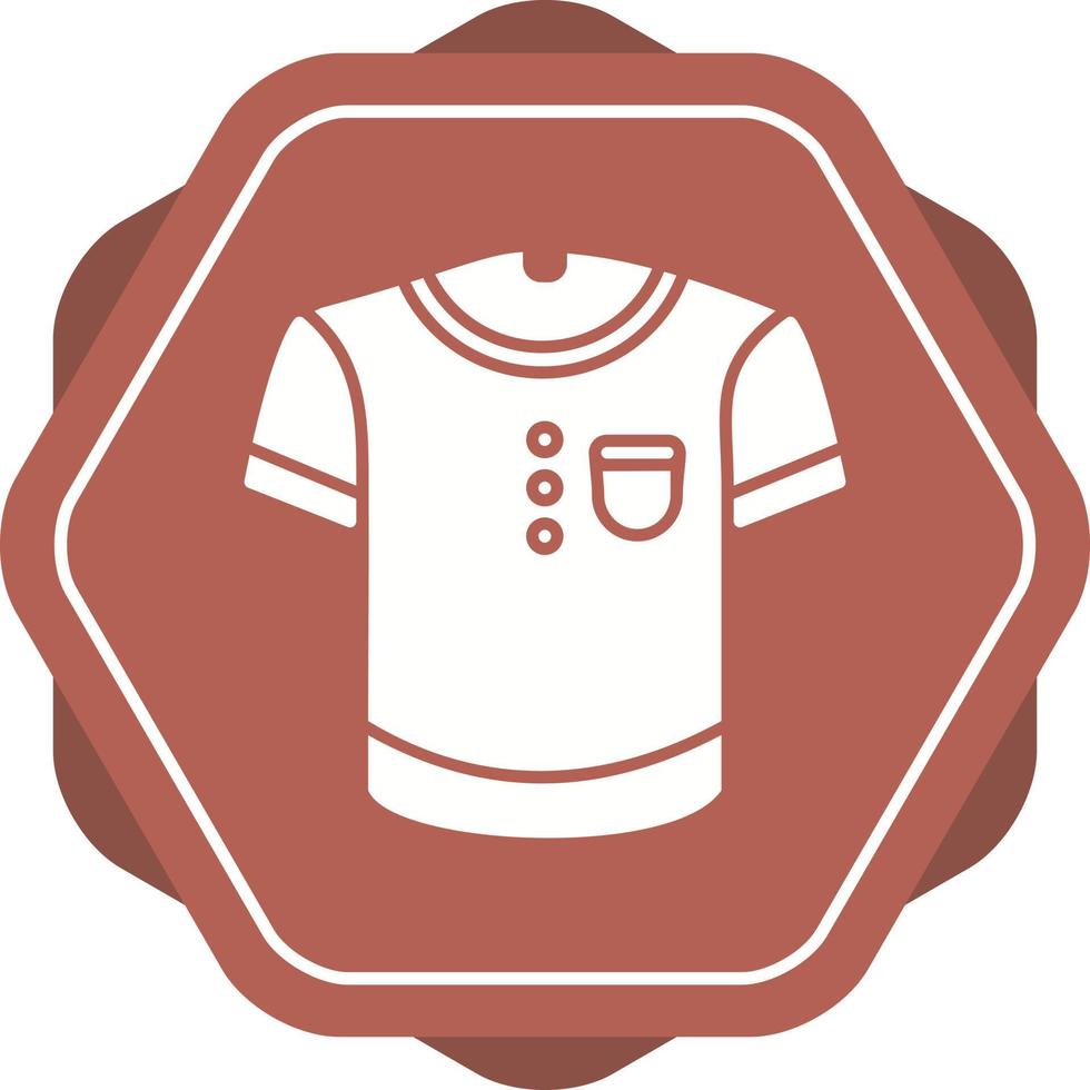 icono de vector de camiseta