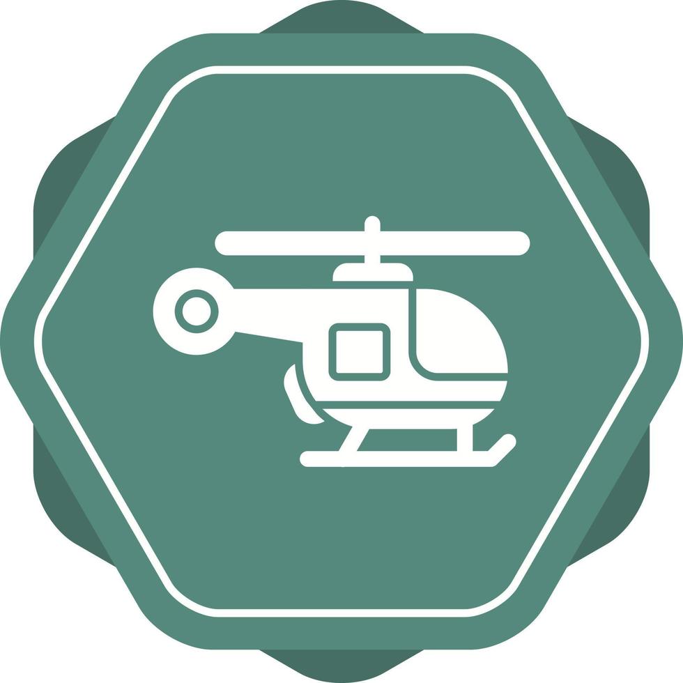 icono de vector de helicóptero