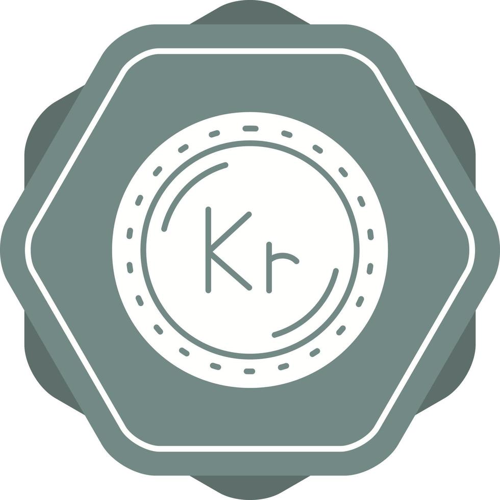 Krone Currency Vector Icon