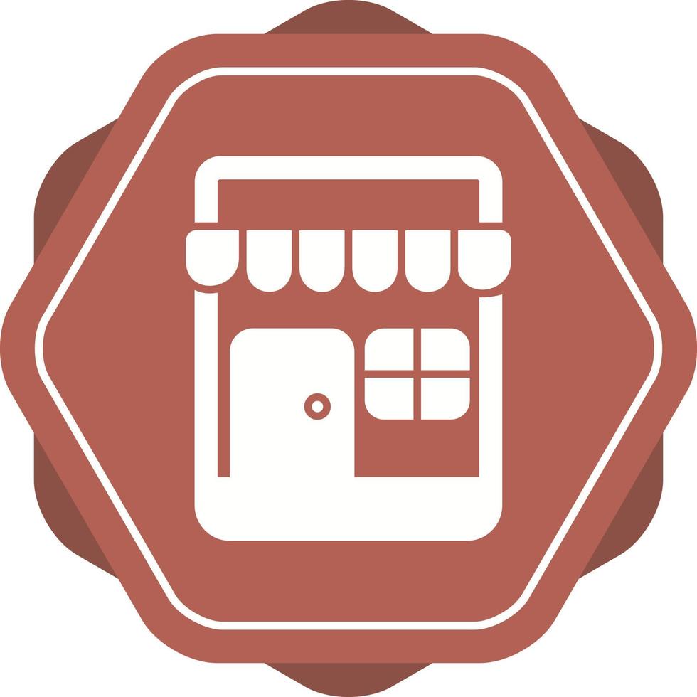 icono de vector de tienda