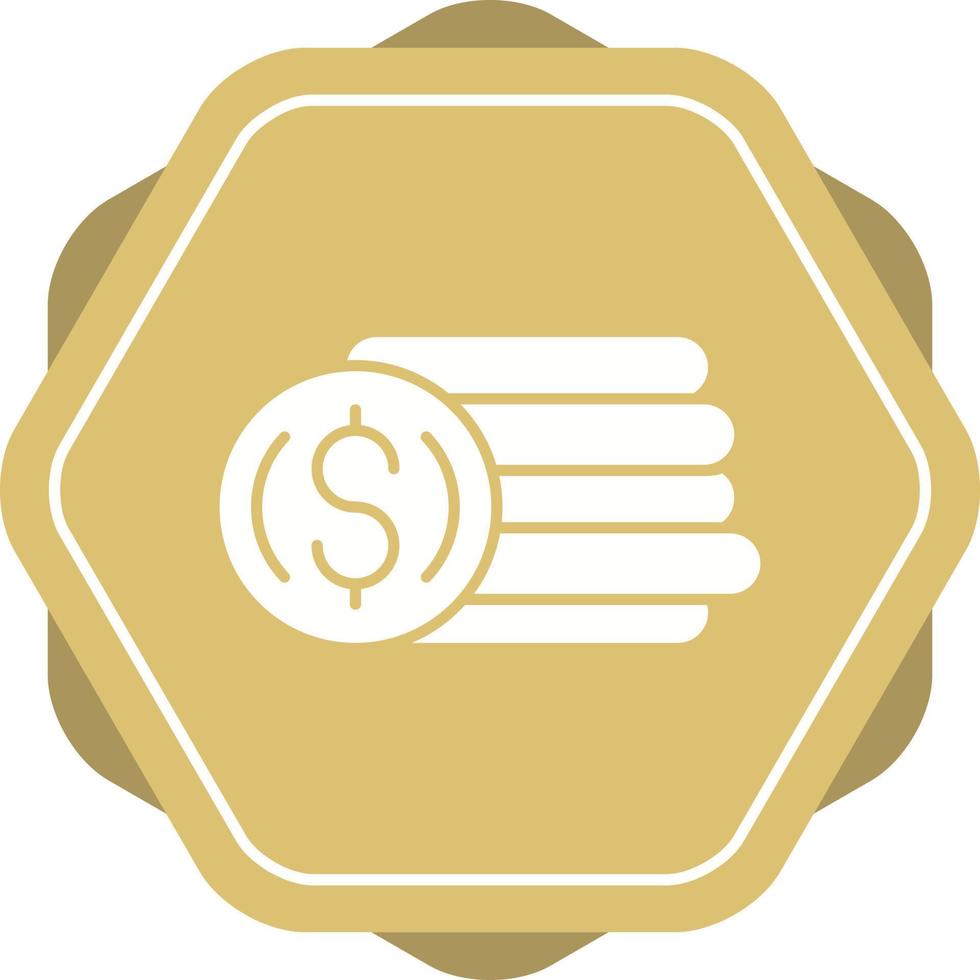 icono de vector de monedas