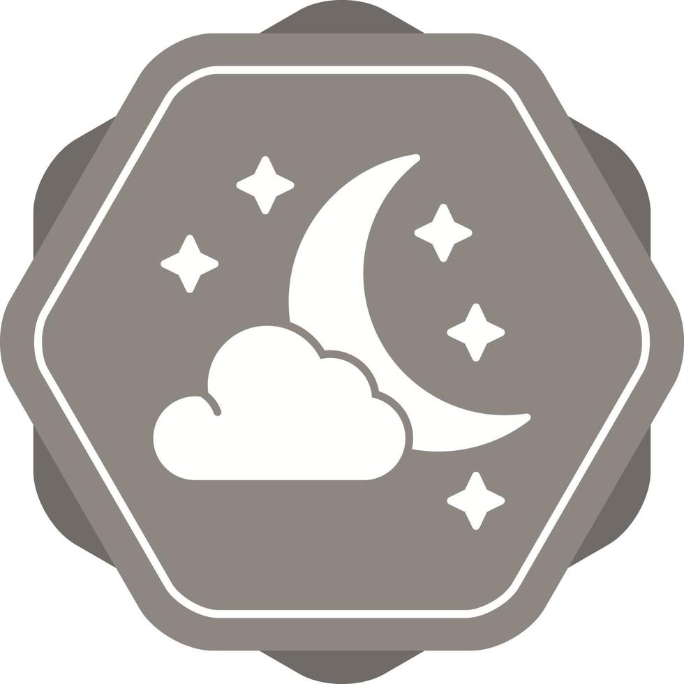 Starry Night Vector Icon