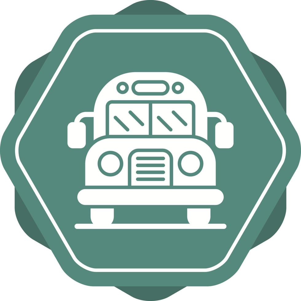 icono de vector de autobús escolar