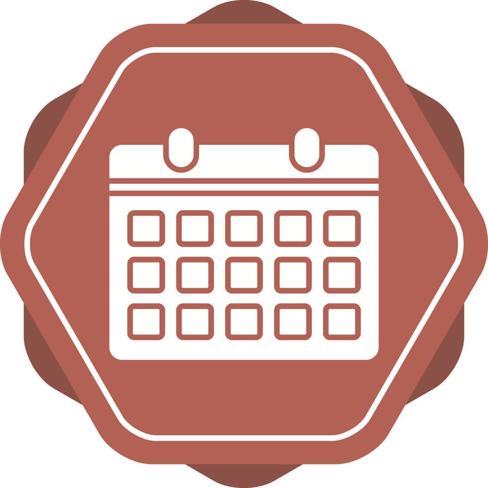 icono de vector de calendario