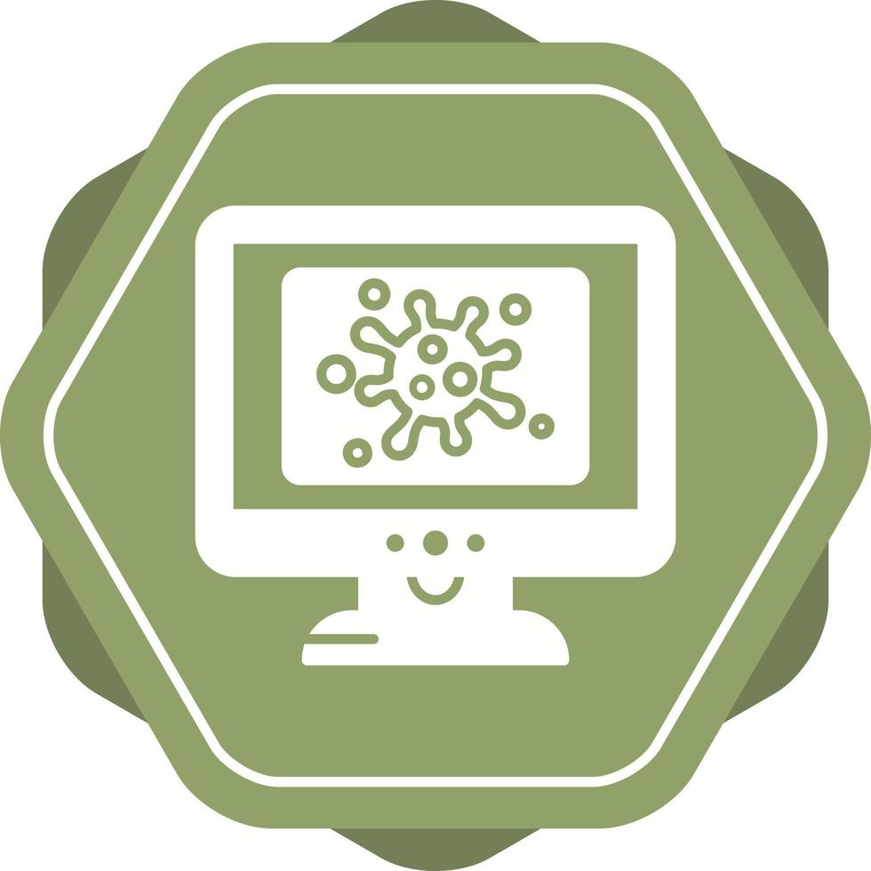 Virus Lcd Vector Icon