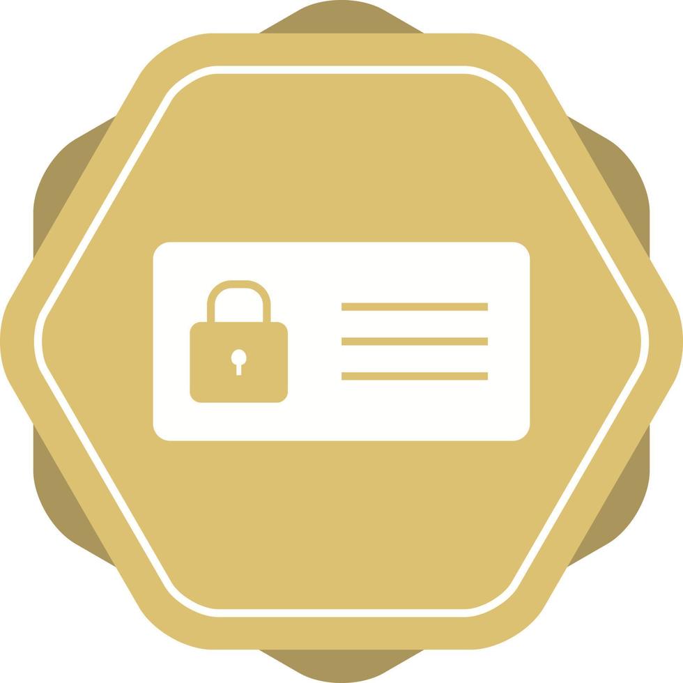 Protected Card Vector Icon