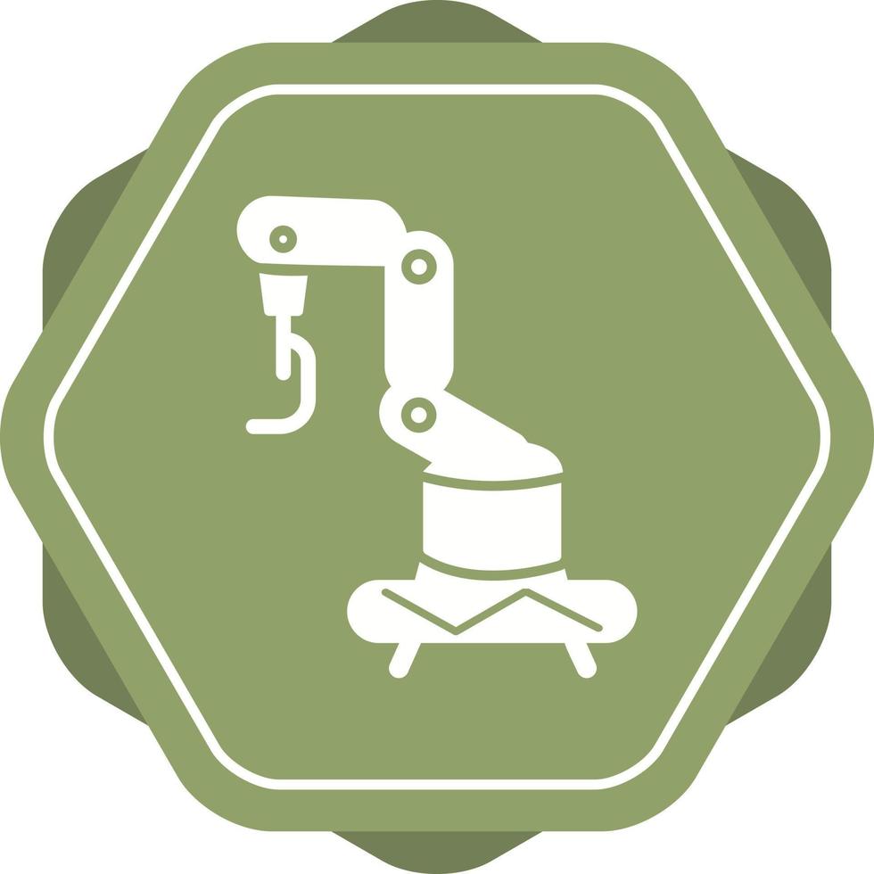 icono de vector de robot industrial