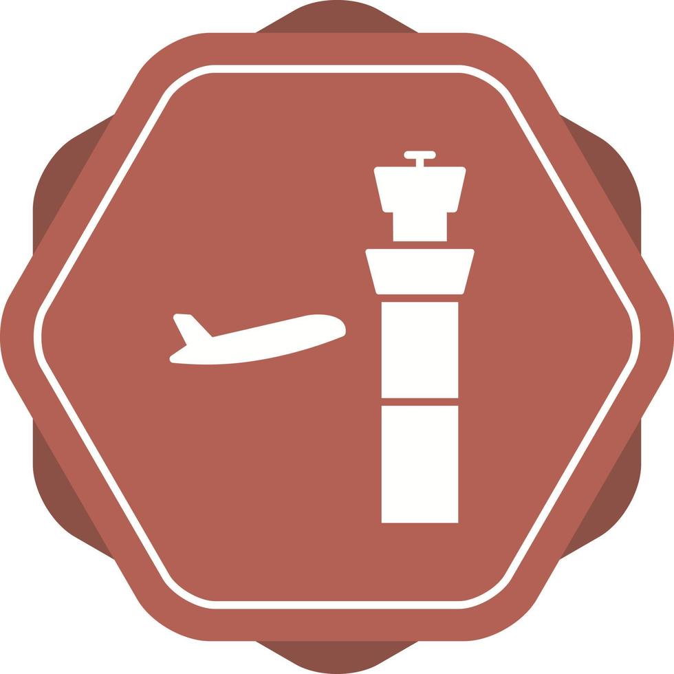 icono de vector de torre de control de aire