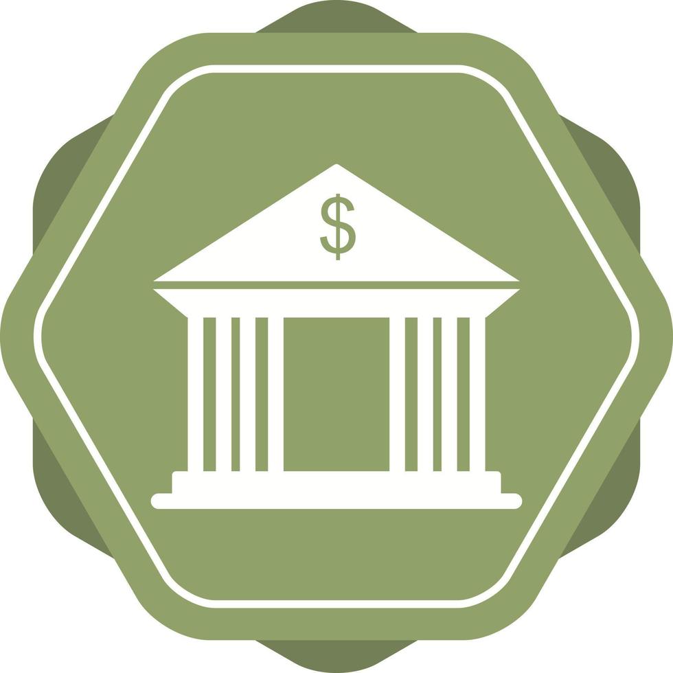 Bank Building Vector Icon