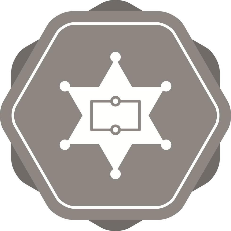 Sherrif Badge Vector Icon