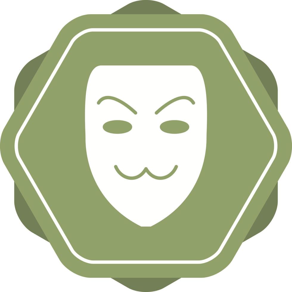 icono de vector de máscara de hacker