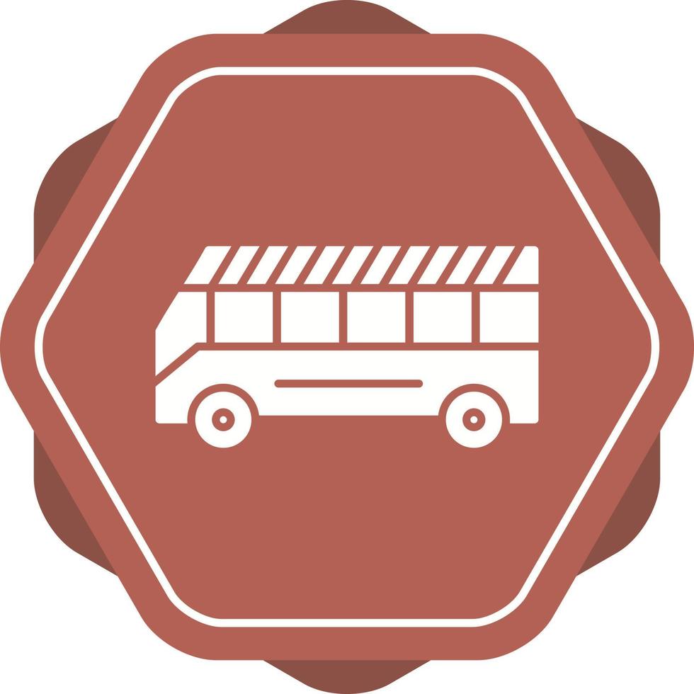 icono de vector de autobús escolar