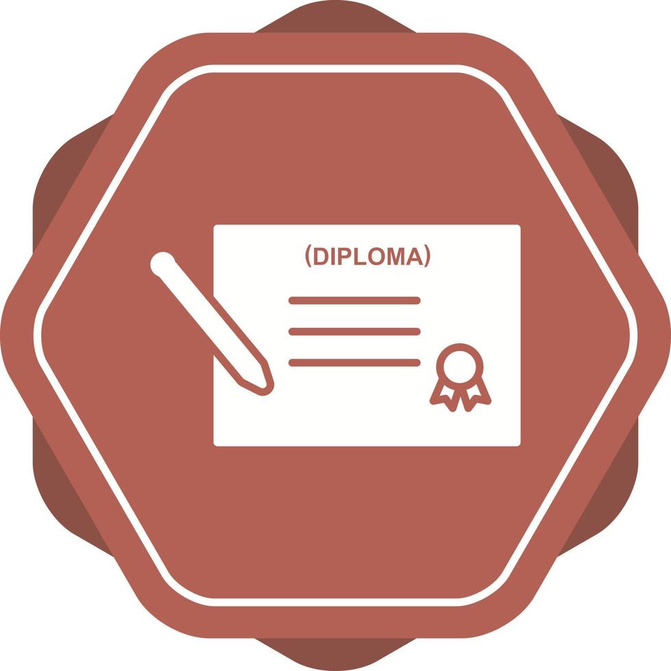 icono de vector de diploma