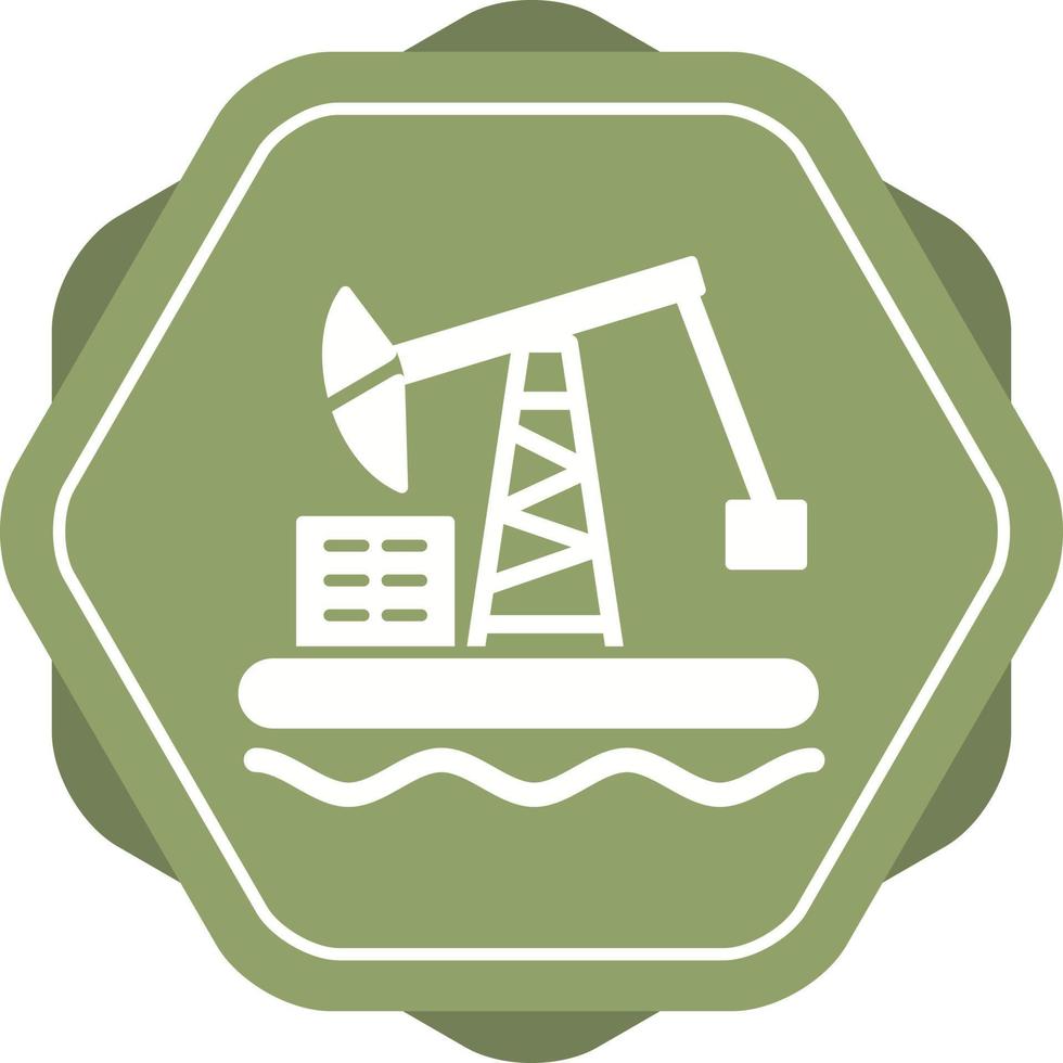 Oil Platform Vector Icon