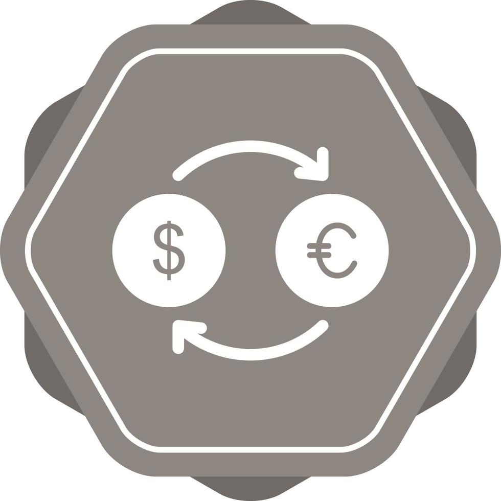 icono de vector de dólar a euro