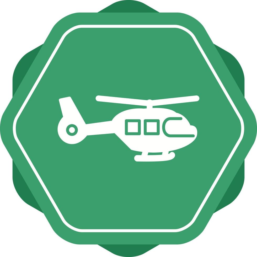 icono de vector de helicóptero