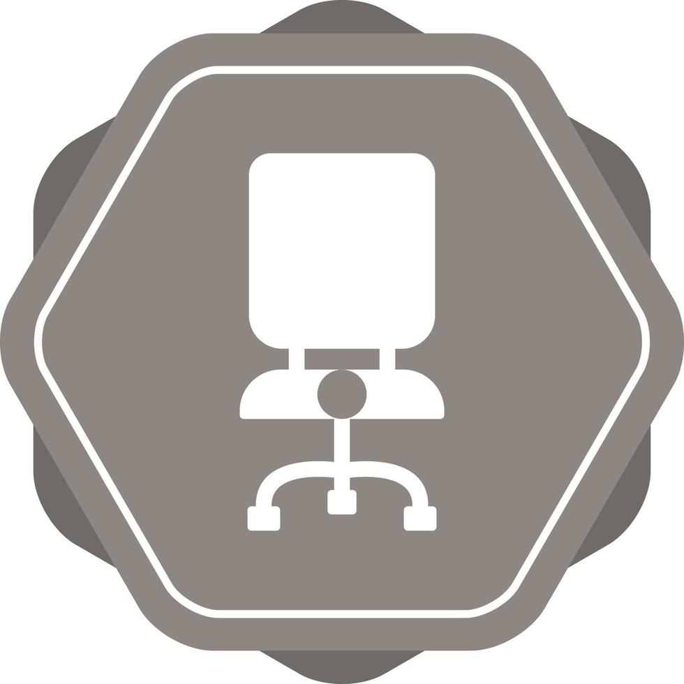 icono de vector de silla de oficina