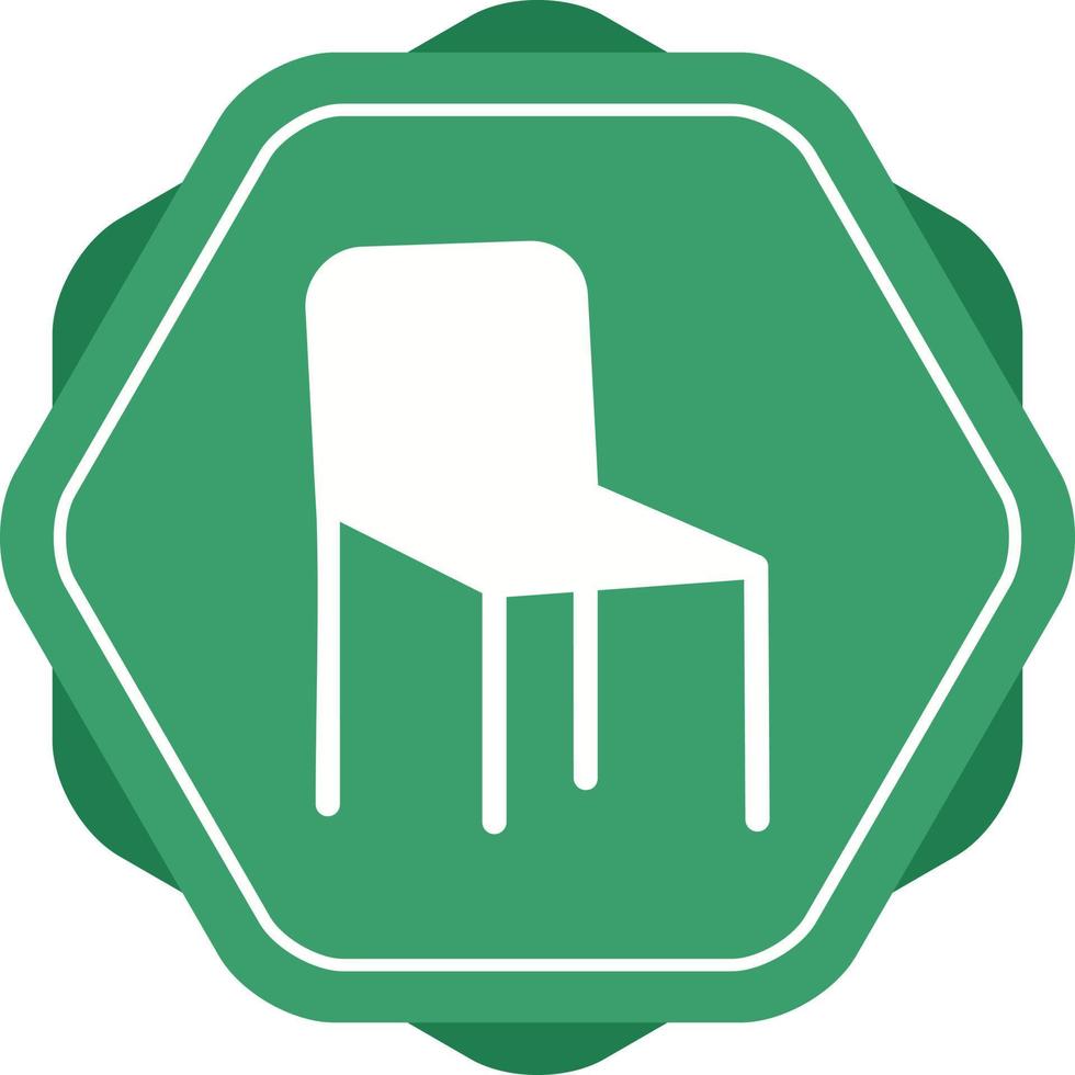 icono de vector de silla