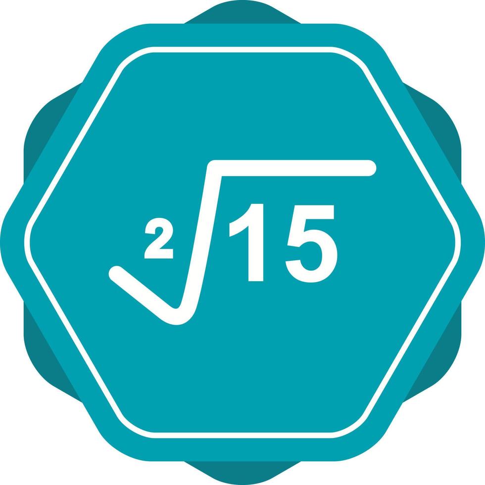 Square Root Vector Icon