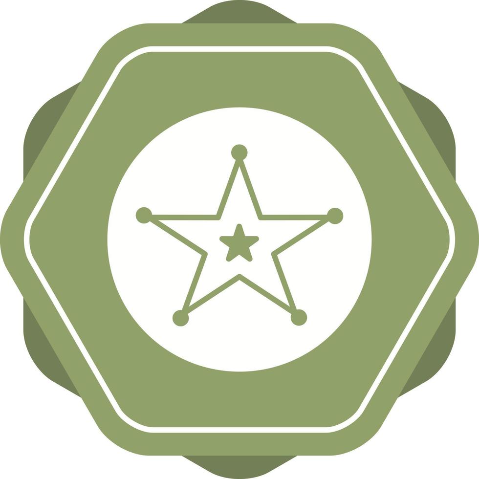 Sheriff Badge Vector Icon