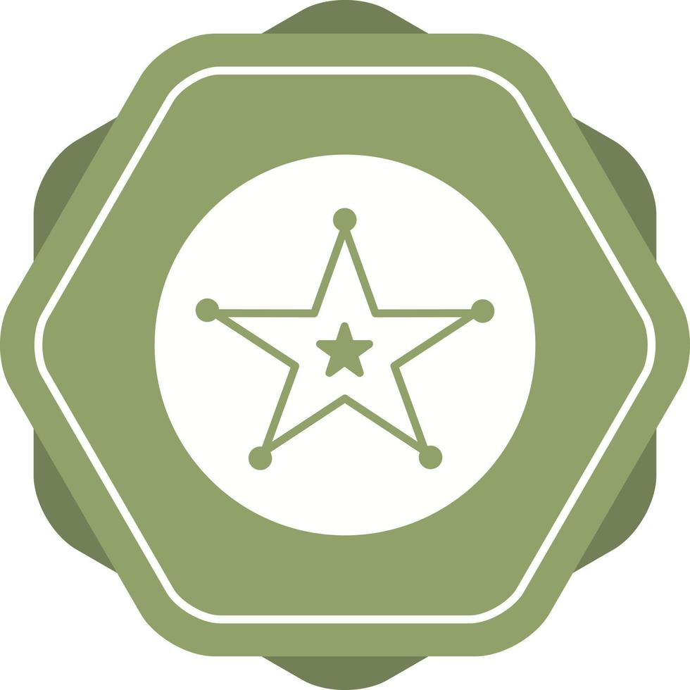 Sheriff Badge Vector Icon