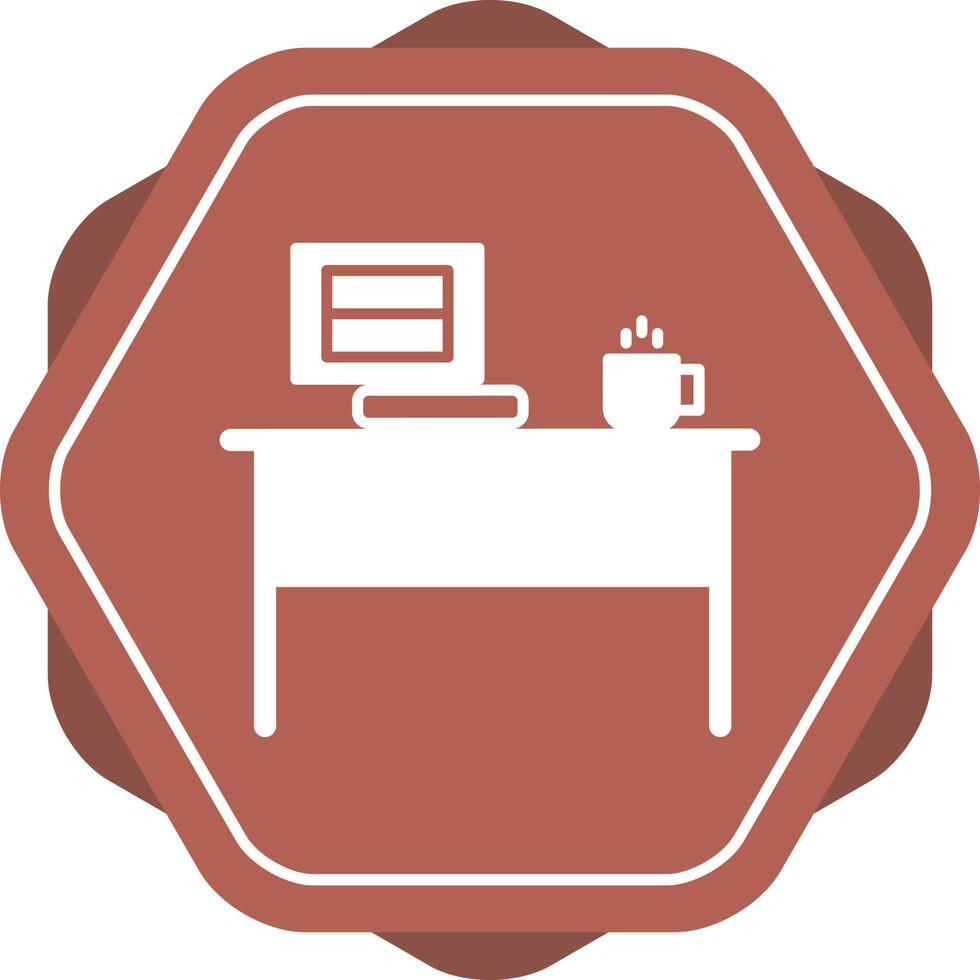 icono de vector de mesa de decoración