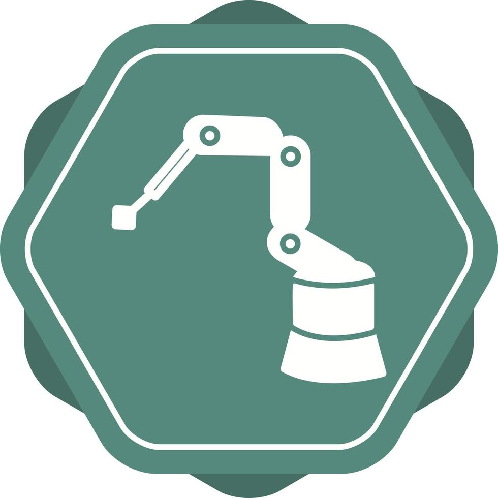 icono de vector de robot industrial