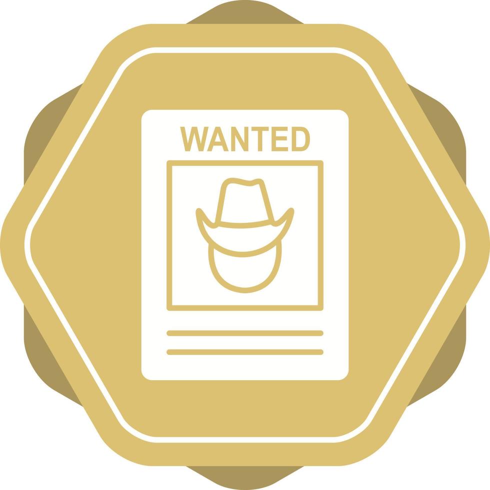Wanted Poster Vector Icon