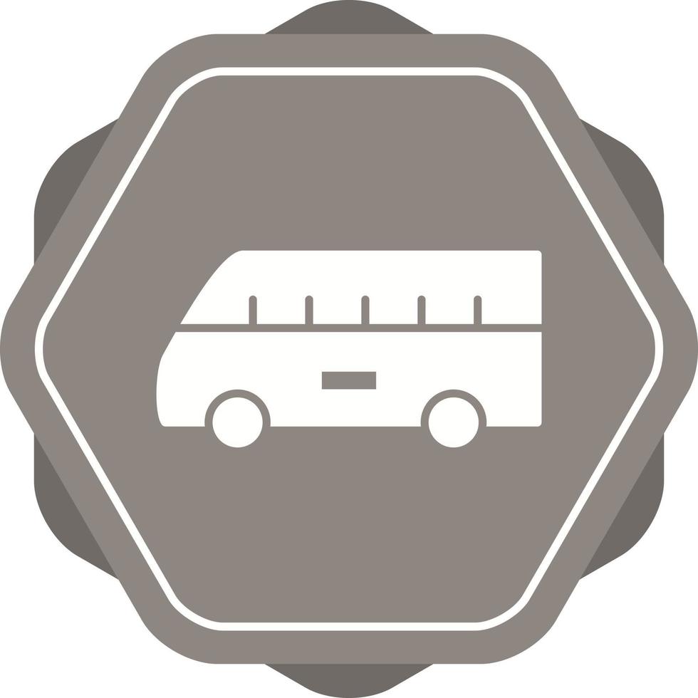 Bus on Airport Vector Icon
