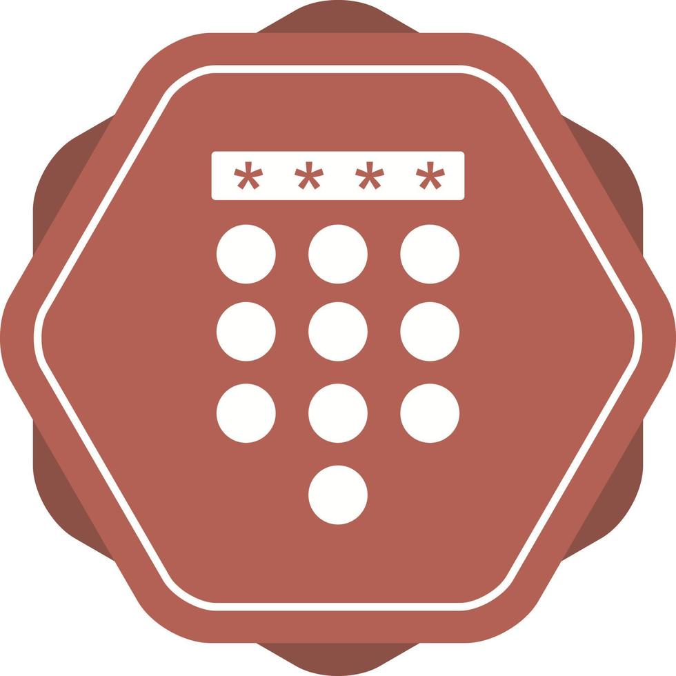 Passcode Lock Vector Icon