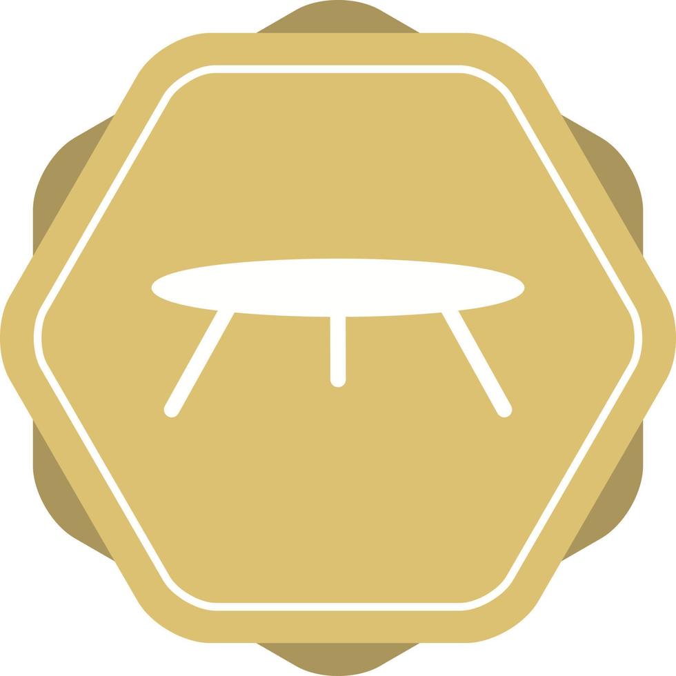 icono de vector de mesa pequeña