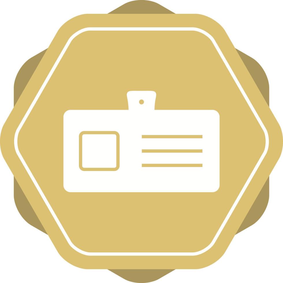 Identity Card Vector Icon