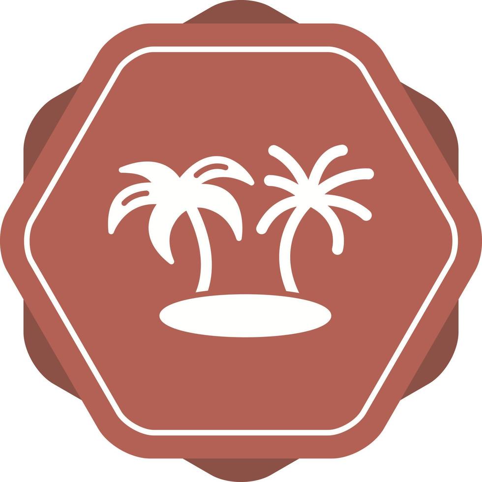 icono de vector de isla