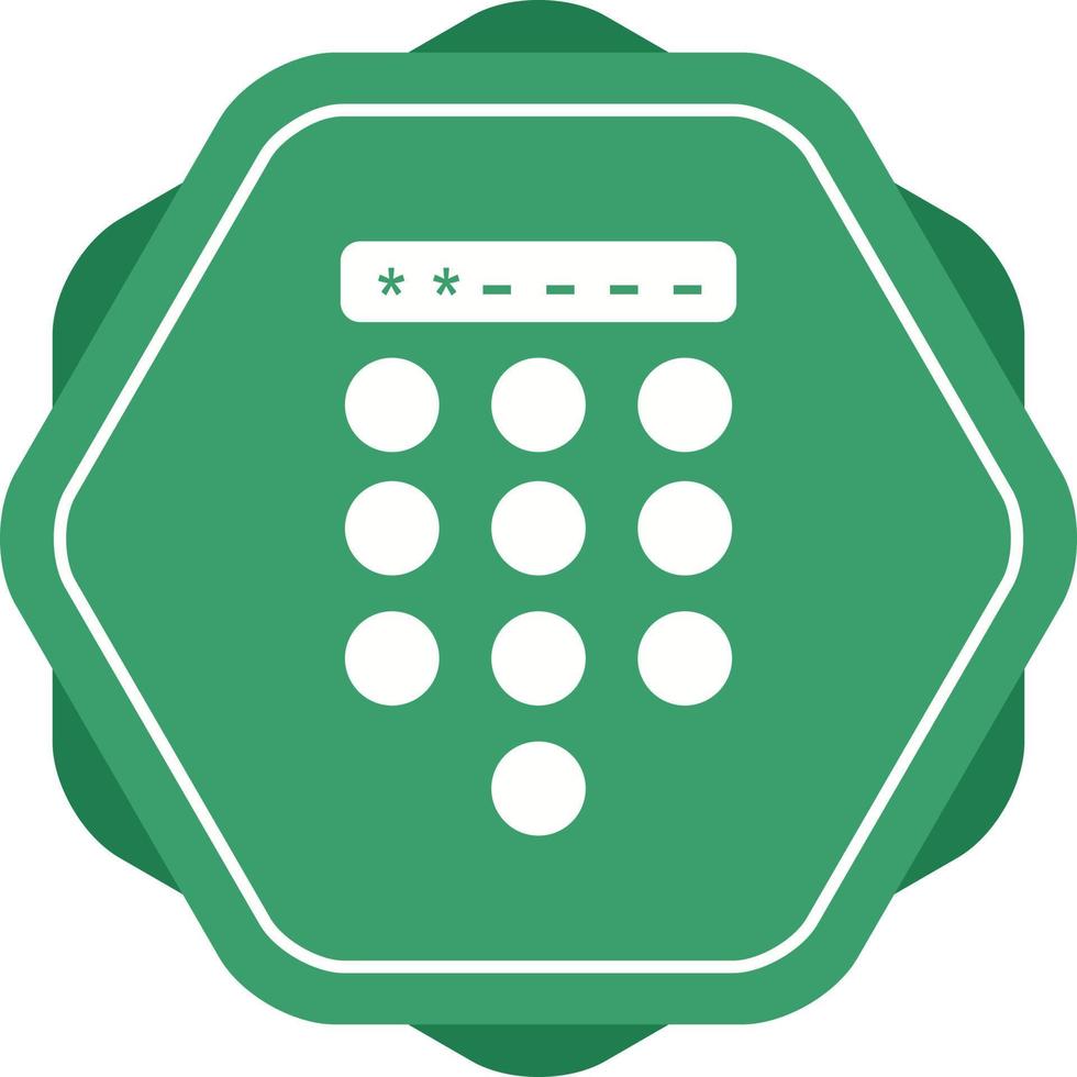 Passcode Lock Vector Icon