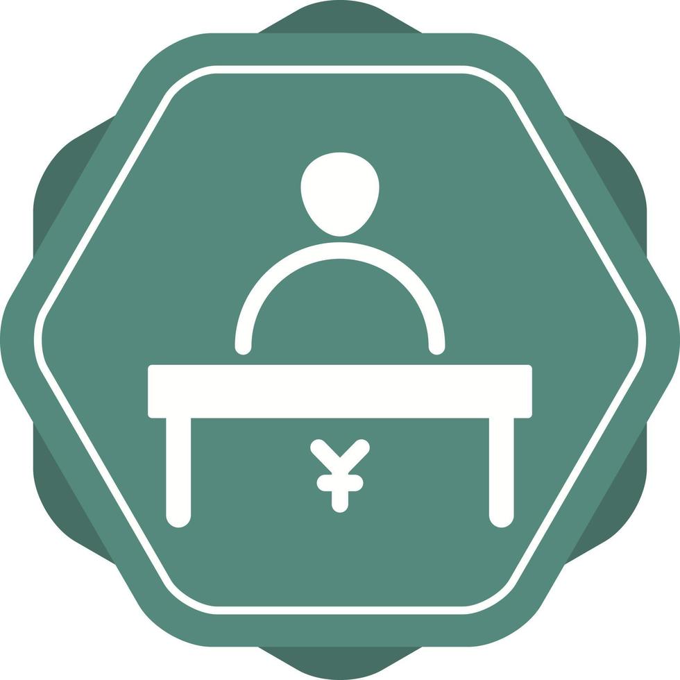 Cashier Vector Icon