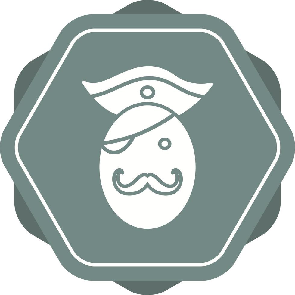 Pirate in Hat Vector Icon