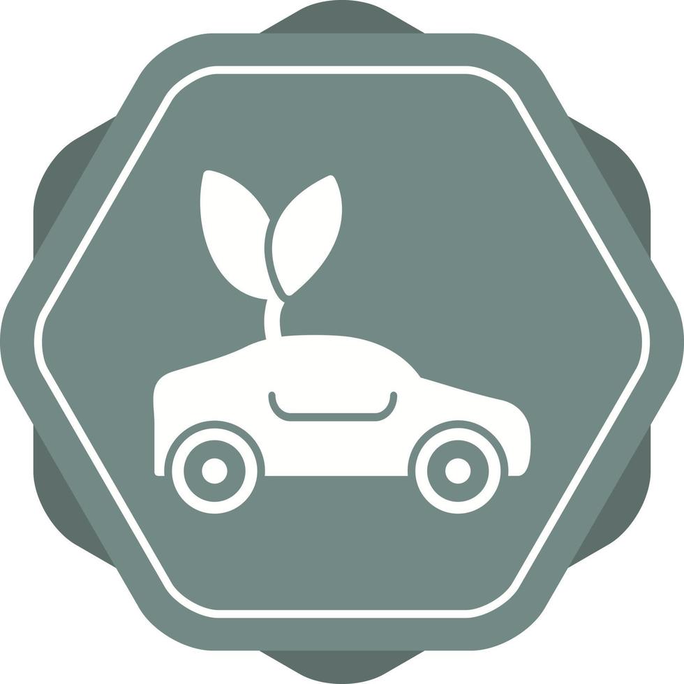 icono de vector de coche ecológico