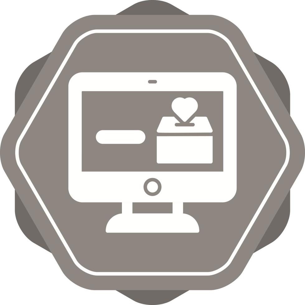 Online Donation Vector Icon