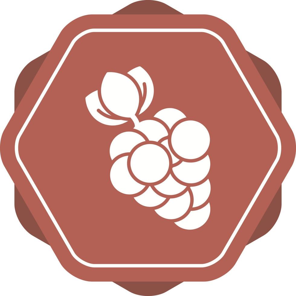 icono de vector de uvas