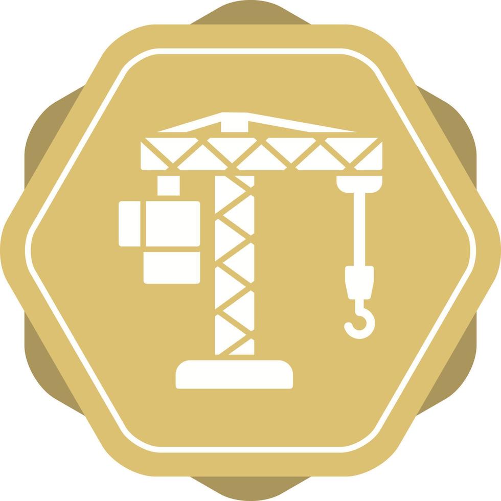 Crane Lifting Vector Icon