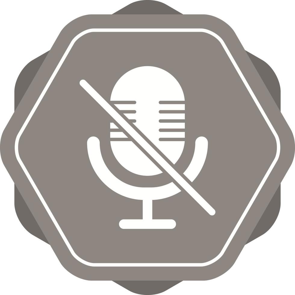Microphone Mute Vector Icon