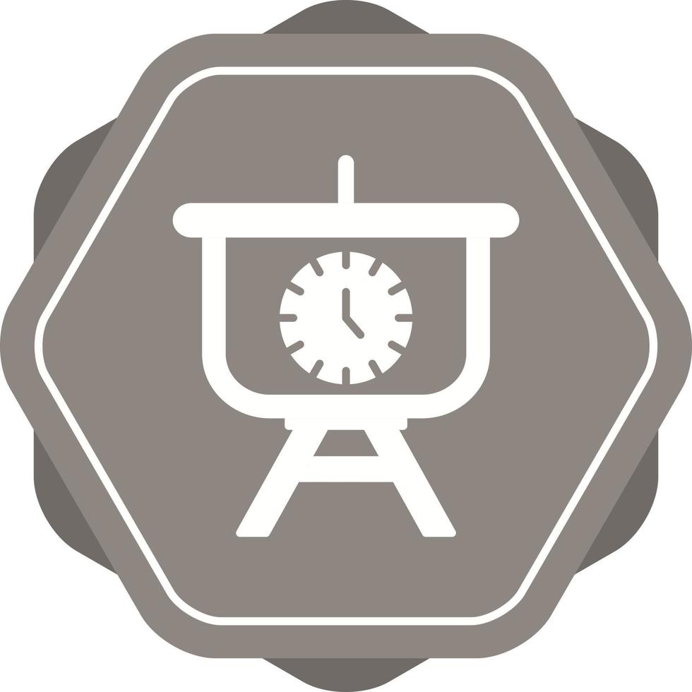 Time Manage Presentation Vector Icon