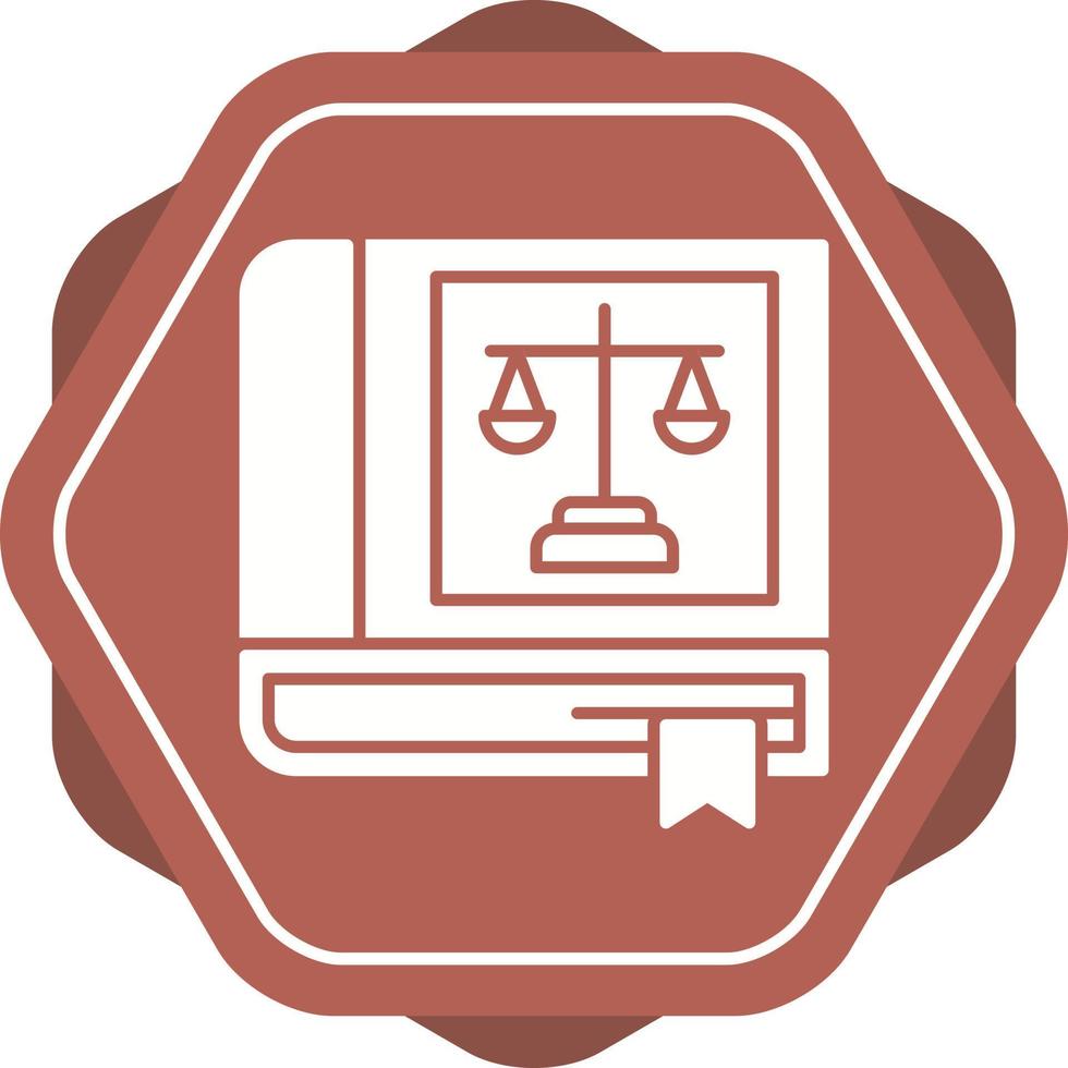 Law Book Vector Icon