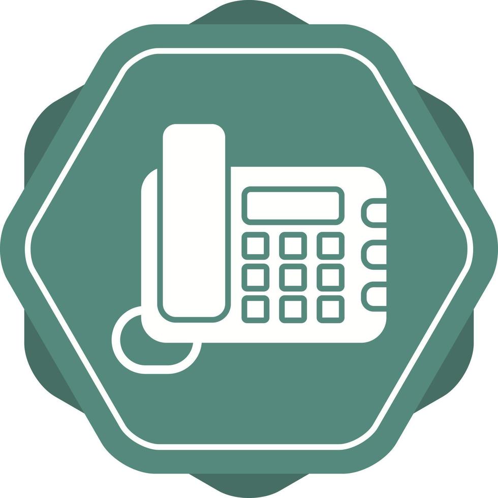 Land Line Phone Vector Icon