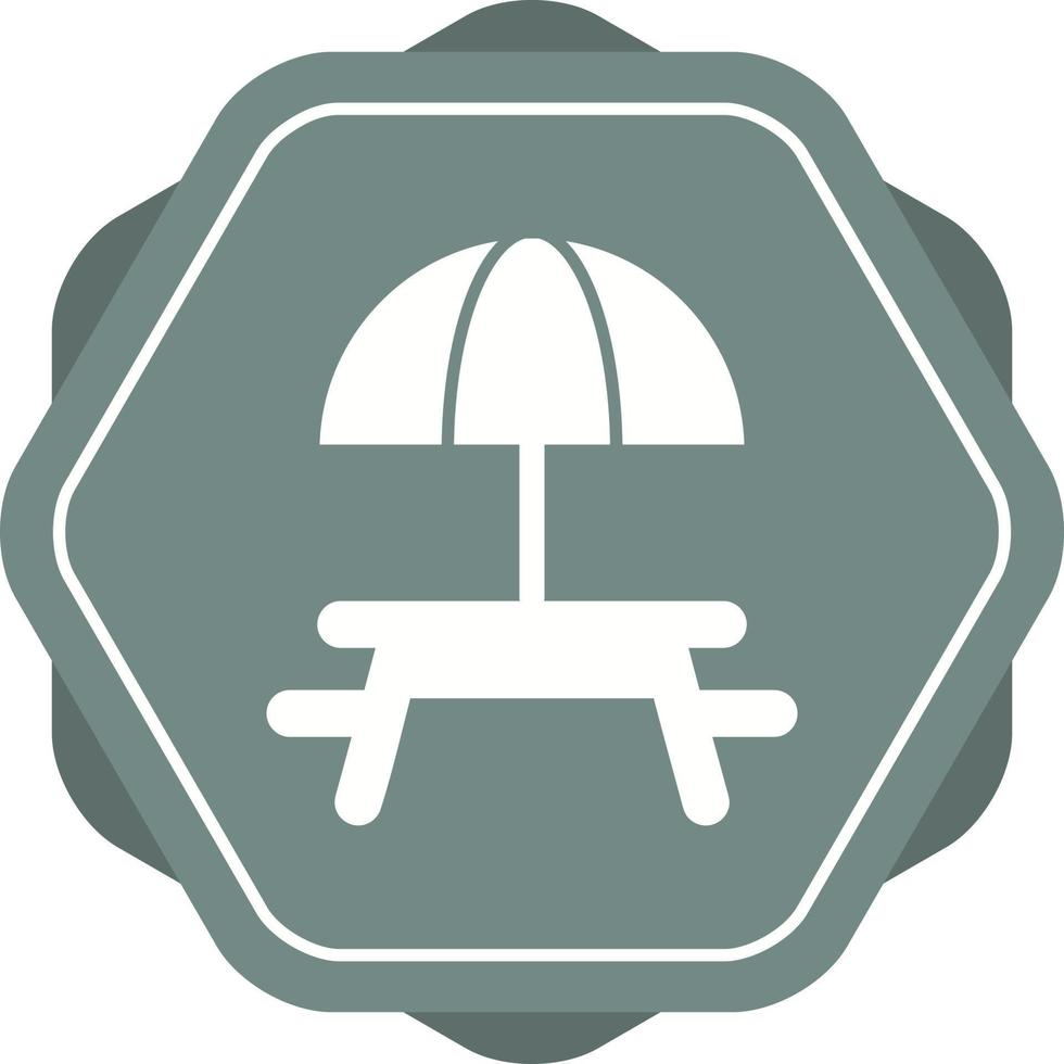 Camping Table Vector Icon
